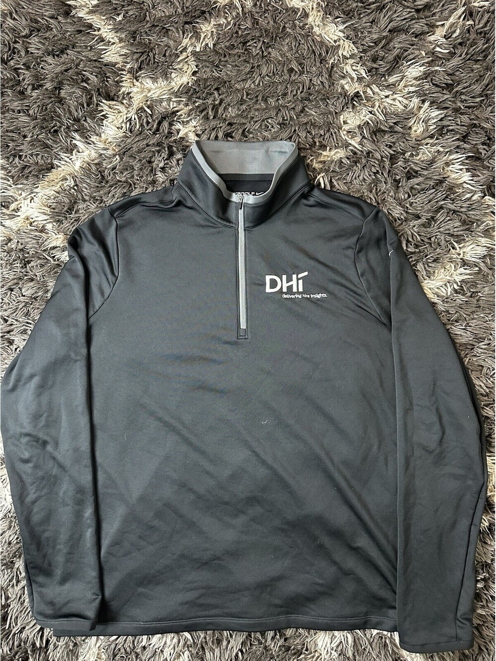 Nike Golf Dri-FIT 1/4 Zip Pullover Jacket Black DHI Corporate Men’s XXL